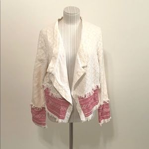 Chloe Oliver White Blazer-like Top